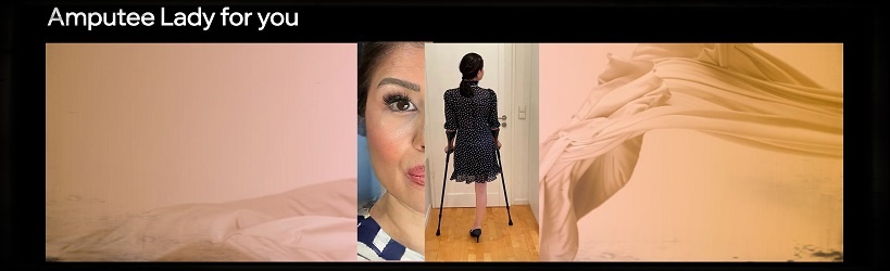 Amputee Lady !